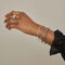 Tennis Chain Bracelet in Silver worn