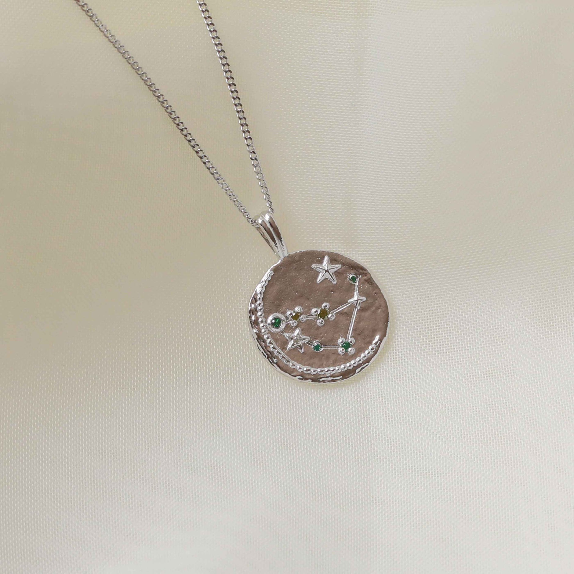 Capricorn Jewellery - Capricorn Zodiac Pendant Necklace in Silver - Zodiac Pendant - Astrid &amp; Miyu