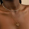 18k Gold Plated Jewellery - Gemini Zodiac Pendant Necklace in Gold - Zodiac Pendant - Astrid &amp; Miyu