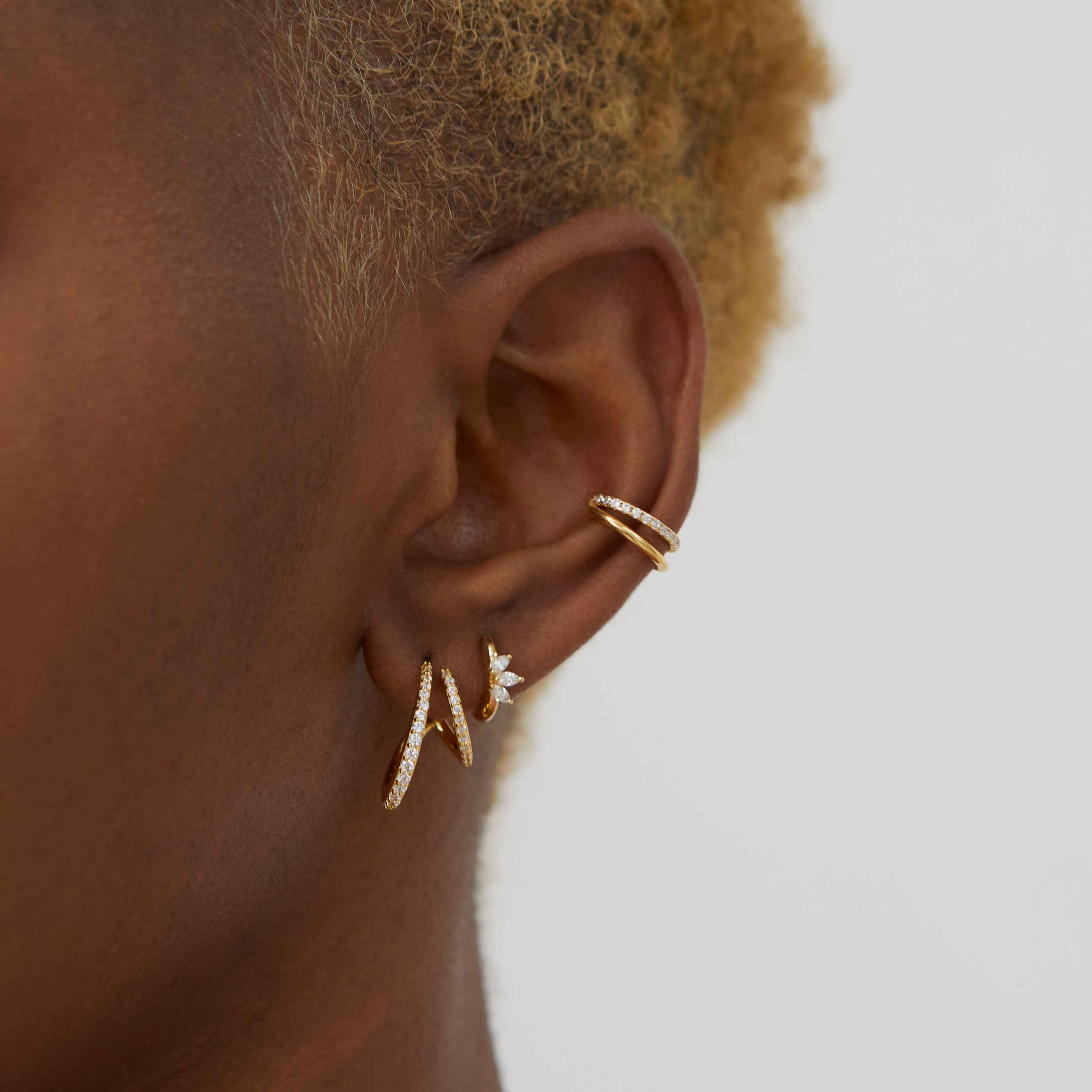 Buy Gold-Toned Earrings for Men by Pinapes Online | Ajio.com