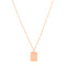 Rose gold large ID necklace