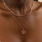 18k Rose Gold Plated Jewellery - Leo Zodiac Pendant Necklace in Rose Gold - Zodiac Pendant - Astrid &amp; Miyu