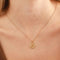 18k Gold Plated Jewellery - Libra Zodiac Pendant Necklace in Gold - Zodiac Pendant - Astrid &amp; Miyu