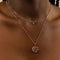 18k Rose Gold Plated Jewellery - Libra Zodiac Pendant Necklace in Rose Gold - Zodiac Pendant - Astrid &amp; Miyu