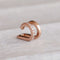 18k Rose Gold Plated Jewellery - Mini Illusion Crystal Ear Cuff in Rose Gold - Ear Cuffs - Astrid &amp; Miyu