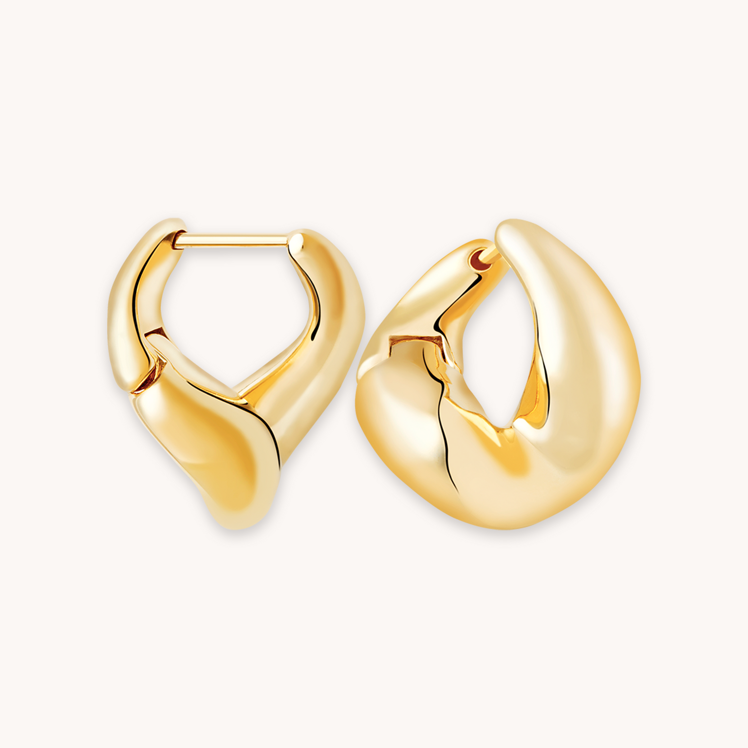 Molten Gold Hoops Astrid Miyu Earrings