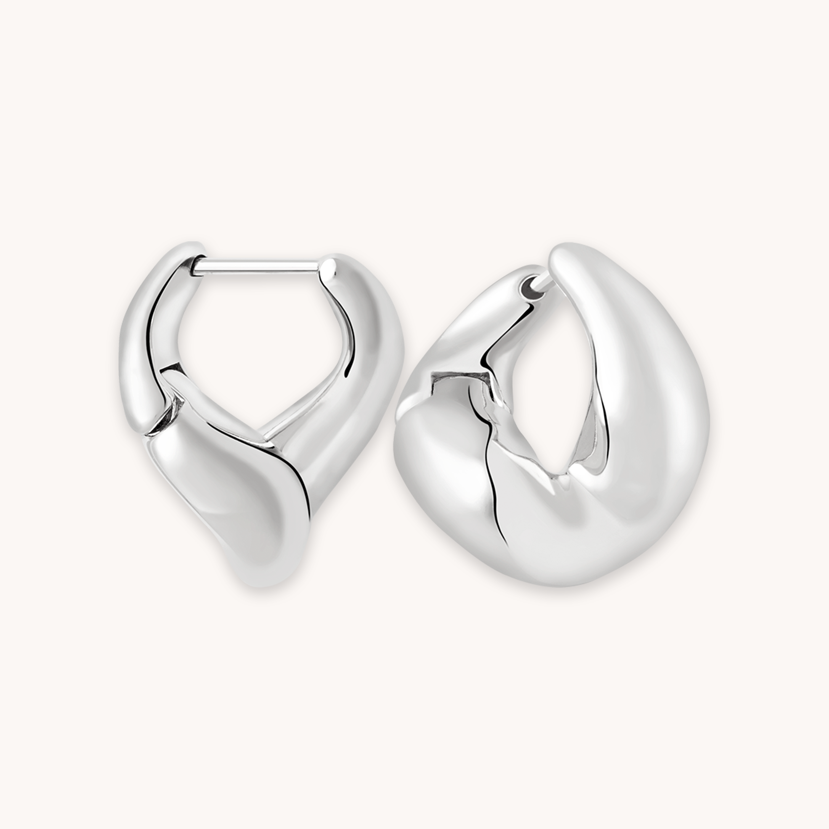 Medium Sterling Silver Hoop Earrings 3/4 Silver Latch Hoops Gift for Her Jewelry  Sale - Etsy