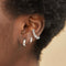 Mystic Star Ear Cuff in Silver worn