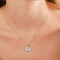 Gemstone Necklaces - Pisces Zodiac Pendant Necklace in Silver - Zodiac Pendant - Astrid &amp; Miyu
