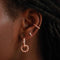 18k Rose Gold Plated Jewellery - Baguette Crystal Stud Earrings in Rose Gold - Stud Earrings - Astrid &amp; Miyu