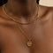 18k Gold Plated Jewellery - Sagittarius Zodiac Pendant Necklace in Gold - Zodiac Pendant - Astrid &amp; Miyu