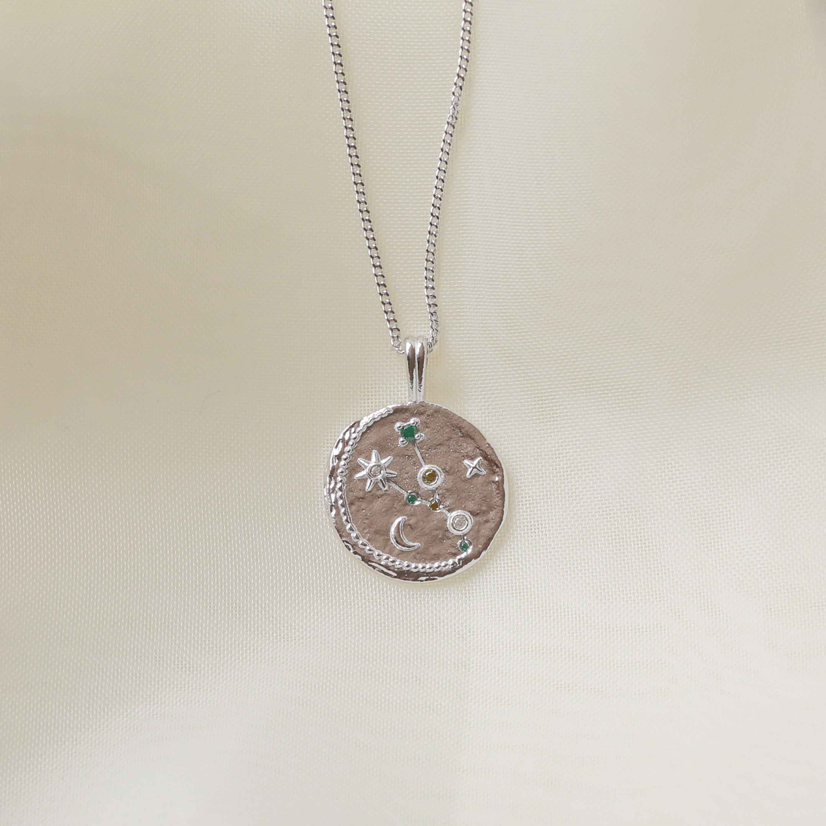 Core Collection SS23 - Taurus Zodiac Pendant Necklace in Silver - Zodiac Pendant - Astrid &amp; Miyu