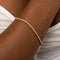 Tennis Chain Bracelet in Gold worn