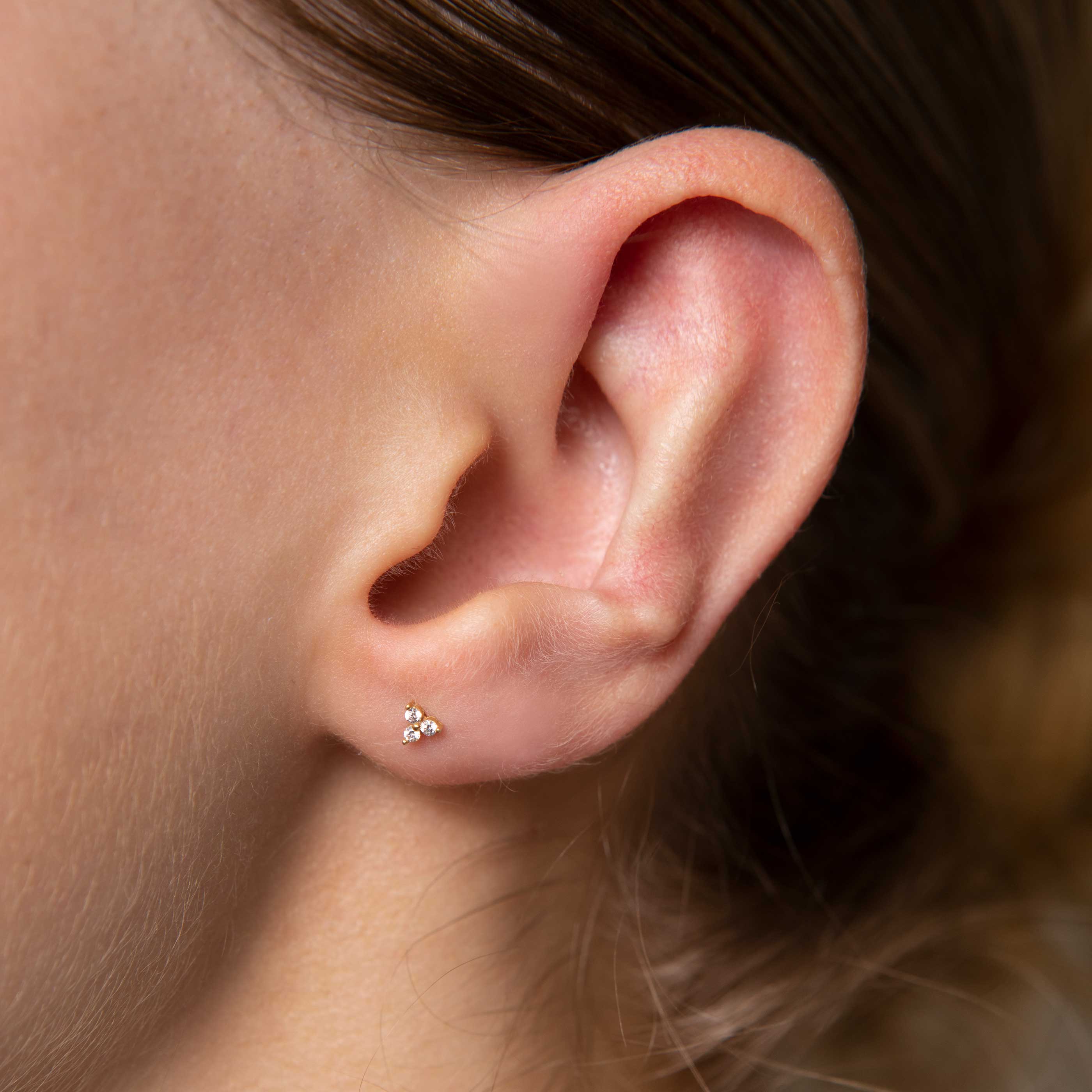 minimal stud earrings  gold stud earrings 3mm Pebble post earrings t   SoundsofSilverJewelry